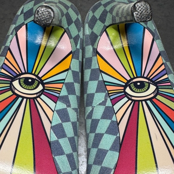 Taylor Says ‘YES’ High Heels Checkered Print Women’s size 8M - Picture 11 of 12